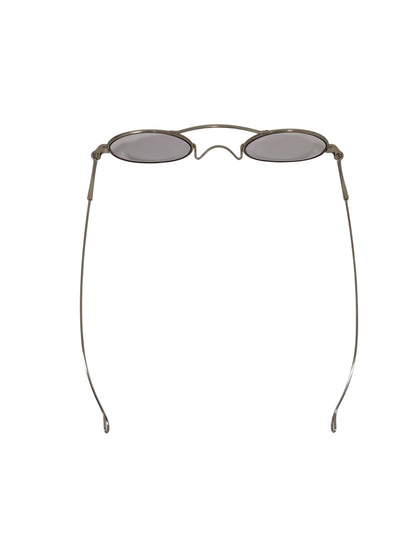 ルノア ダブルブリッジ 10 メガネ シルバー メタルフレーム フルリム ラウンド IT9OUM487W54