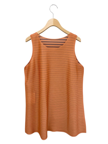 プリーツプリーズイッセイミヤケ  PP43-JT564 トップス 3 オレンジ ストライプ プリーツ ITMAQ809ECDC