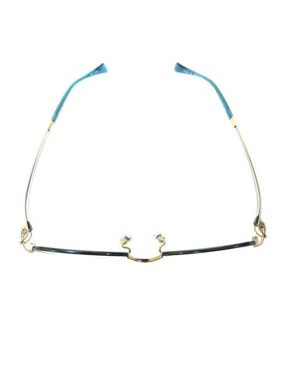 ラインアートシャルマン XL1745 メガネ グリーン/ゴールド コンビフレーム  フルリム オーバル ITLVEEB61P4S