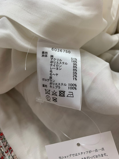 ルネ 6036750 ワンピース 36 レッド ツイード タックフレア limited edition ITROEADHBOQS