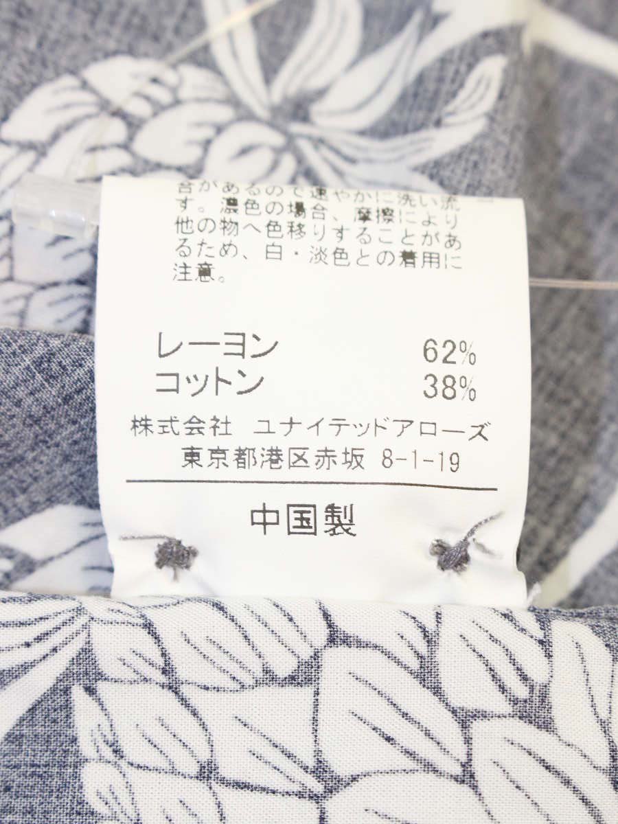 レインスプーナー 別注 オープンカラー 半袖 シャツ 3216-699-1523 アロハシャツ L ネイビー 20SS ITSOWCEHJJOH