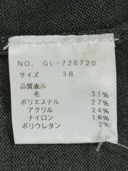 エムズグレイシー 728720 ニットセーター 38 グレー リボン IT6HDWWF1QUX