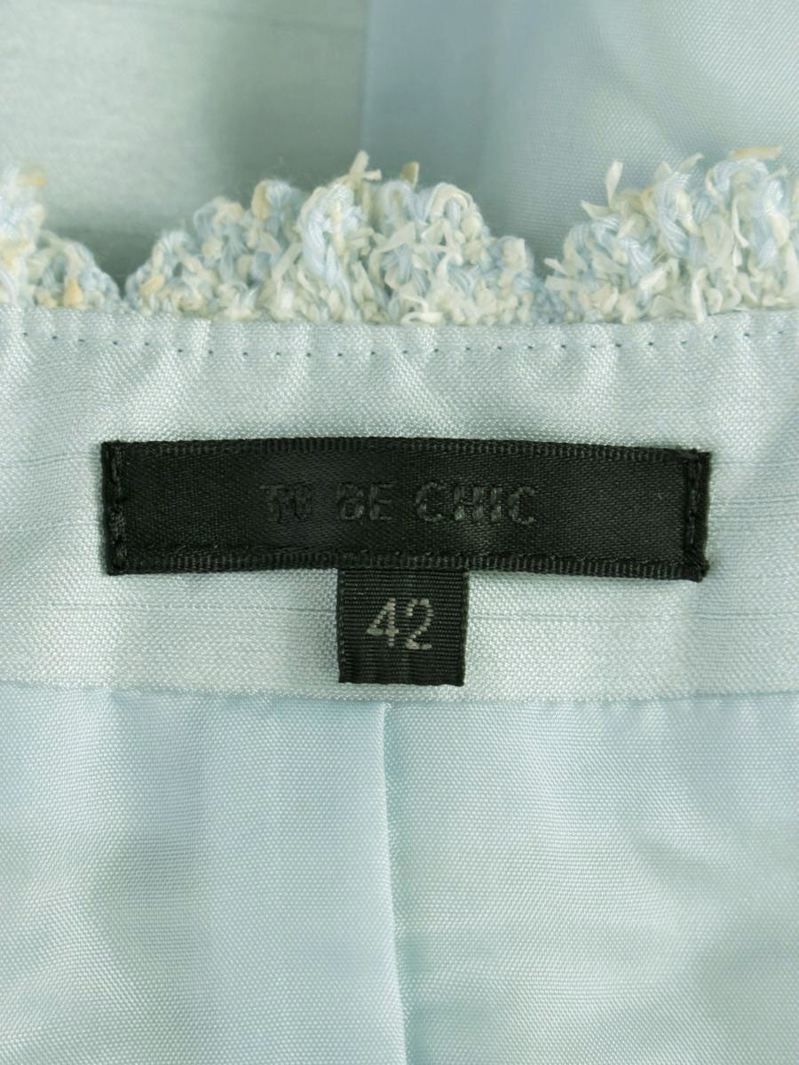 トゥービーシック W5J01-503-20 ワンピース 42 ブルー ツイード ITMESG2FAI6A