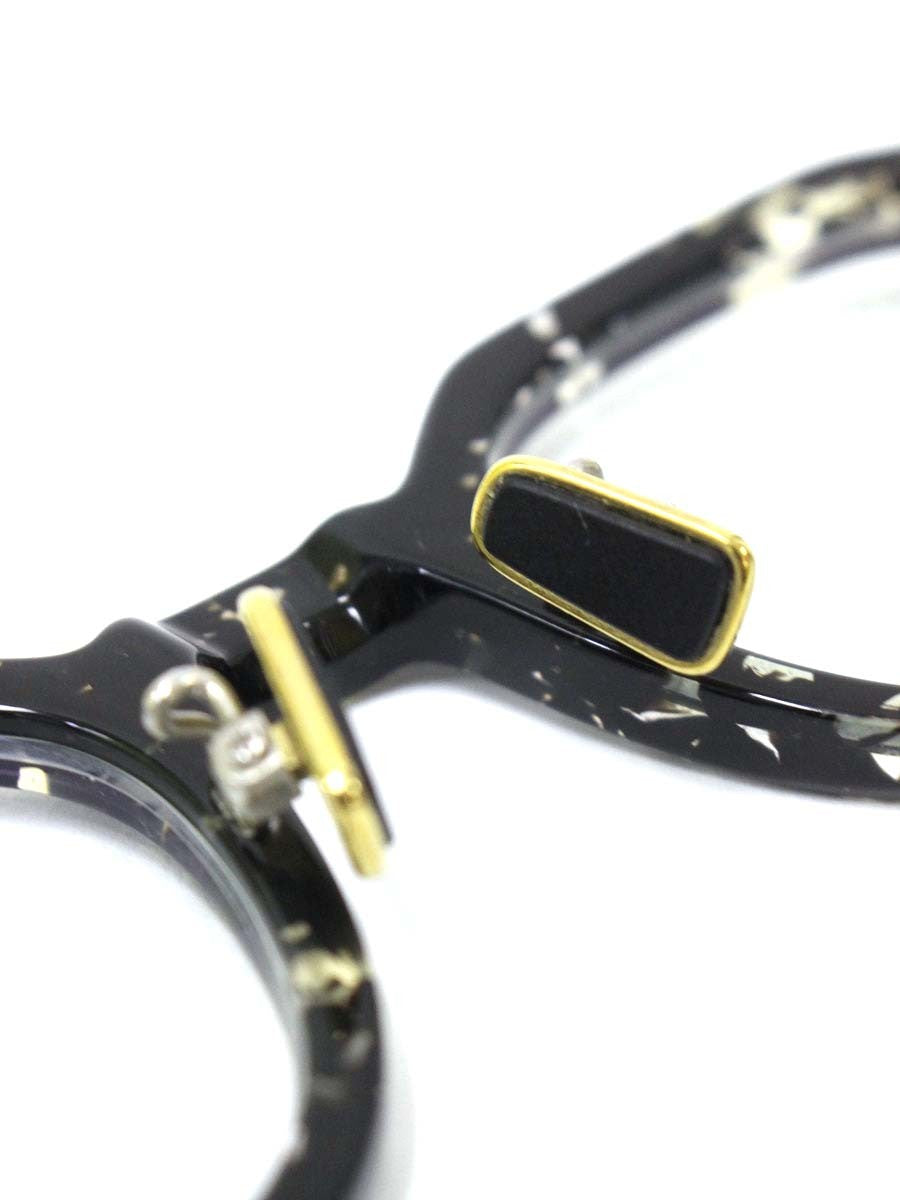 ワイズ 81-0025-2 メガネ ブラック/クリア セルフレーム フルリム ウェリントン ITA19JBFYIRC