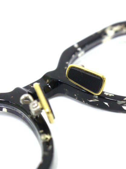 ワイズ 81-0025-2 メガネ ブラック/クリア セルフレーム フルリム ウェリントン ITA19JBFYIRC