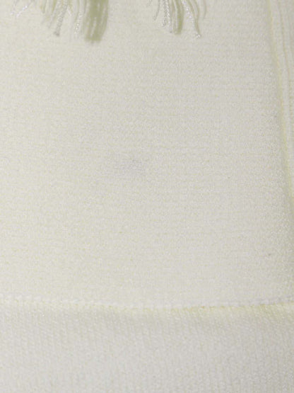 エムズグレイシー レース重ねフリルニット 318336 カーディガン 38 アイボリー ITVO28ICOQC8