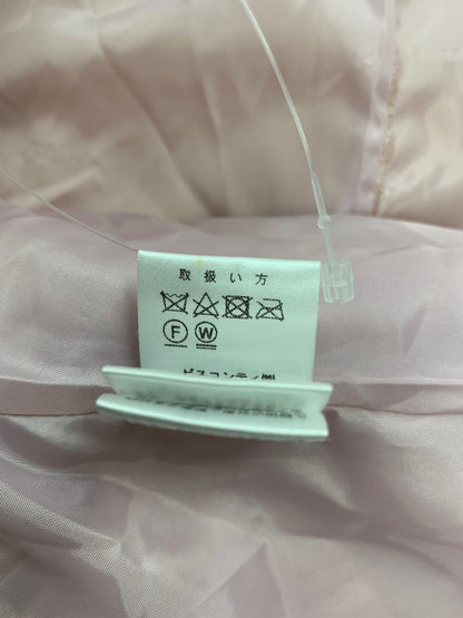 ギャラリービスコンティ 1383381 ショートコート 2 ピンク フェイクファー パールボタン ITWJBD4JWDH8