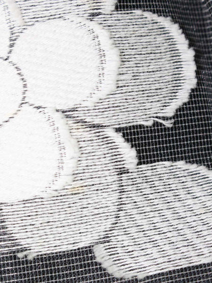 エムズグレイシー 527147-2 スカート 38 グレー フラワーモチーフ ジャカード チュール ITQACNCBUYC0