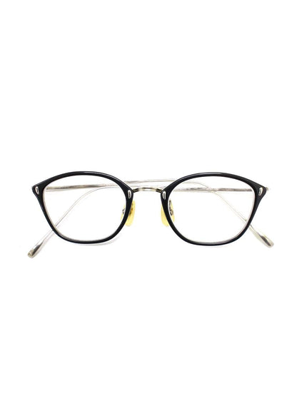 金子眼鏡 VINTAGE KV-53 メガネ ブラック/シルバー スクエア コンビフレーム フルリム ITXRORKYGC3W