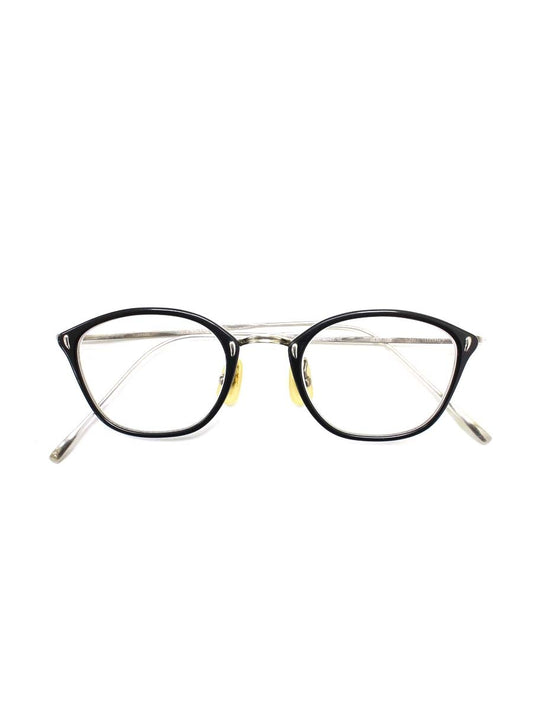 金子眼鏡 VINTAGE KV-53 メガネ ブラック/シルバー スクエア コンビフレーム フルリム ITXRORKYGC3W