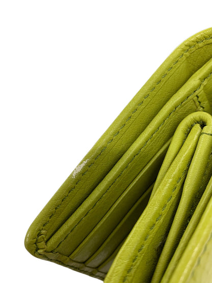 ヒロフ センプレ 二つ折り財布 レザー ウォレット 本革 グリーン ITA52D8RU288