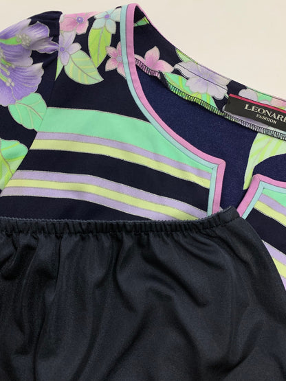 レオナールファッション 0170216 ワンピース 36 ネイビー サツキ アジサイ ITO0U5XJKLG9 【SALE】