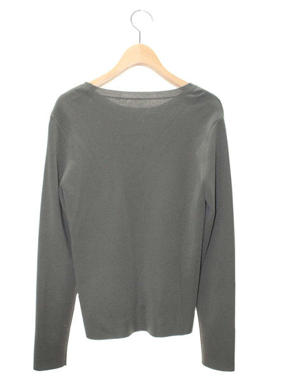 フォクシーブティック Knit Tops 36301 ニットセーター 40 カーキグリーン ITOW0JUU0DHF