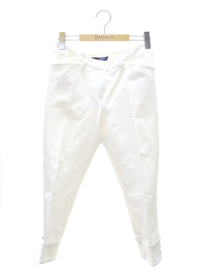 エムズグレイシー 626108 パンツ 40 アイボリー クロップド ビーズ IT27OBDWROO2