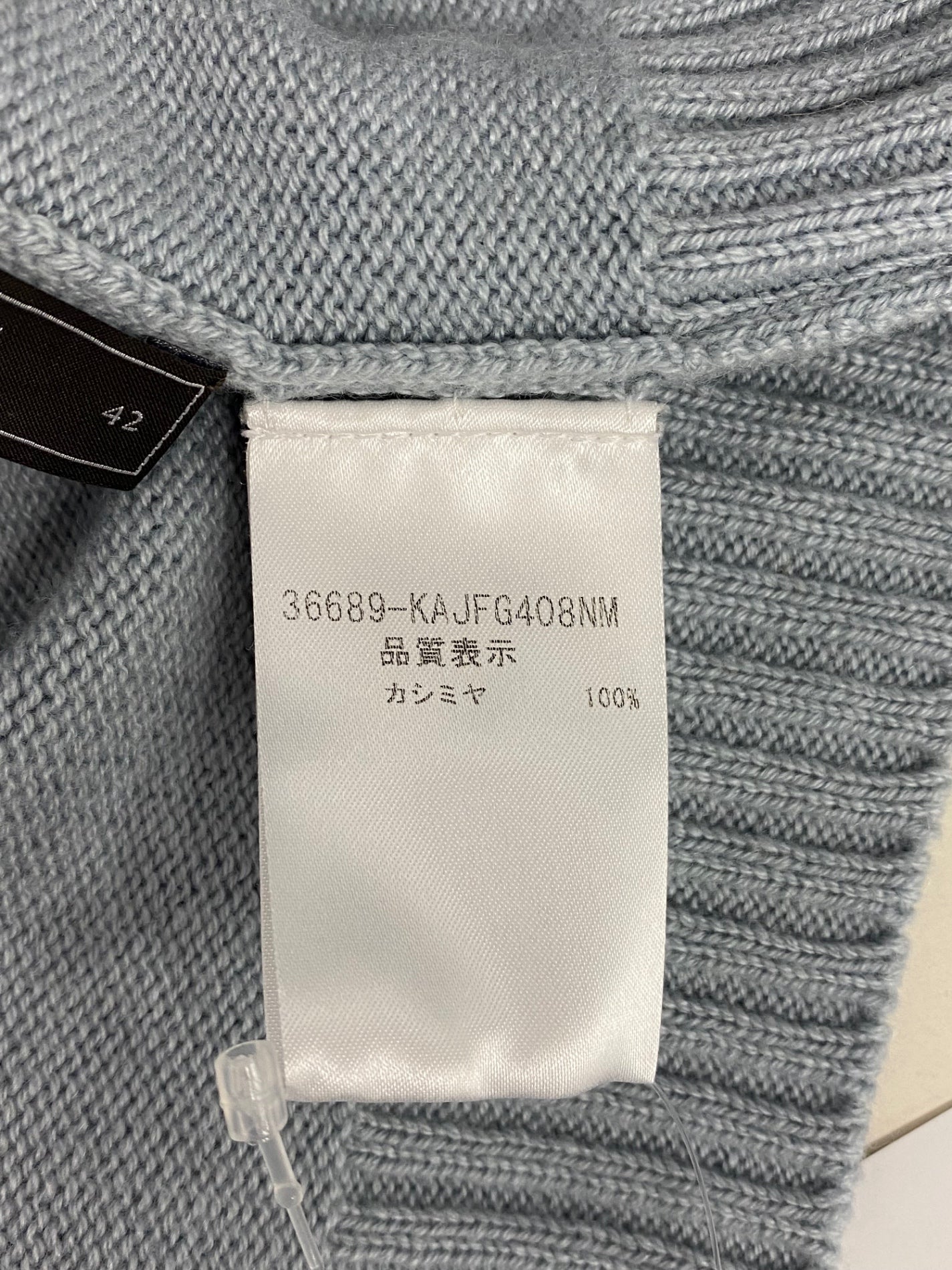 フォクシーブティック Cardigan 36689 カーディガン 42 ブルーグレー カシミヤ IT2BWEQ70B1M