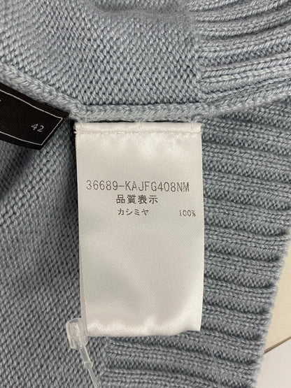 フォクシーブティック Cardigan 36689 カーディガン 42 ブルーグレー カシミヤ IT2BWEQ70B1M