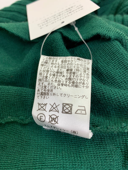エムズグレイシー 728708 ニット 40 グリーン ウール タートルネック カメリア ITDGMVK32ZZI