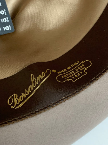 ボルサリーノ QUALITA SUPERIORE アネッロ ミディアムブリム 2321143360 ハット ベージュ クオリタ スーペリオーレ ラビットファー サイズ62 ITTHHWB7OE6K