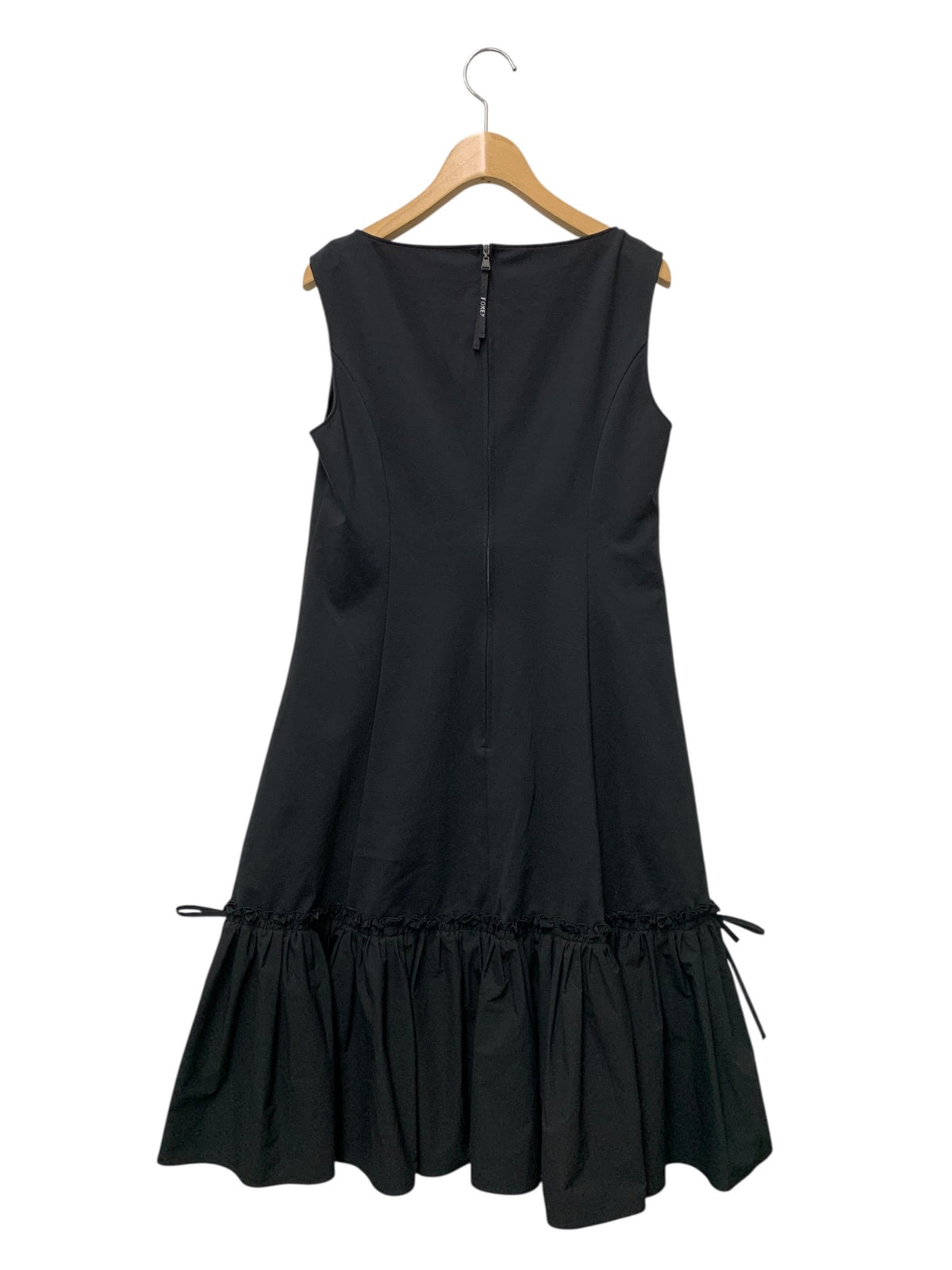 フォクシーニューヨーク Dress Astor 45779 ワンピース 38 ブラック タフタ素材 リボンディテール ITDF84ASMNVK