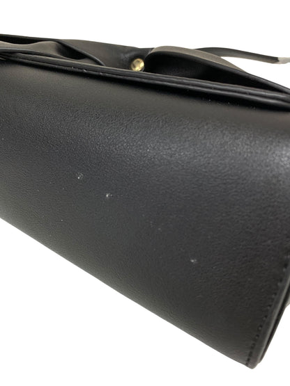 エムズグレイシー 774526 ショルダーバッグ ブラック リボン フェイクレザー ITNKJ66DYPES