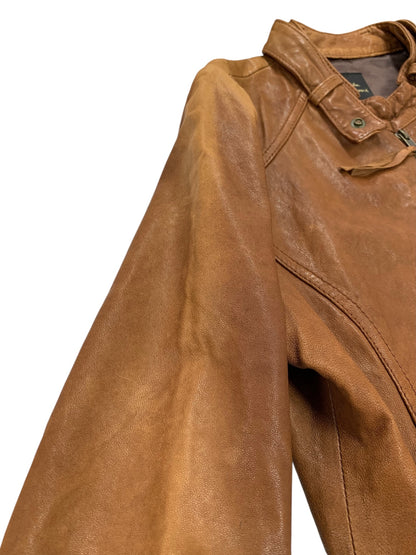 アーバンリサーチ WL08-IH05001 F ブラウン シングルライダース ラムレザー ジャケット ITUT1L590U8O