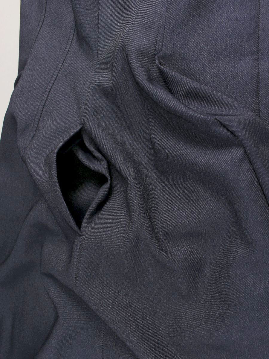 セルフォード スカラカラーノースリーブワンピース CWFO242026 38 ブルー スクエアネック デニム IT4U78B4OO4M