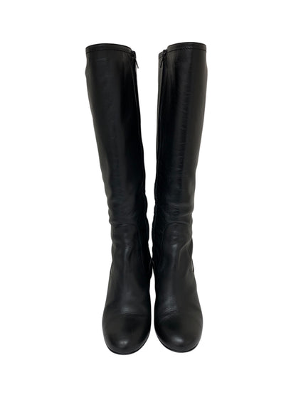 マックスマーラ ブーツ 37 ブラック ラウンドトゥ サイドジップ ITSOM4PDEUV4 【SALE】