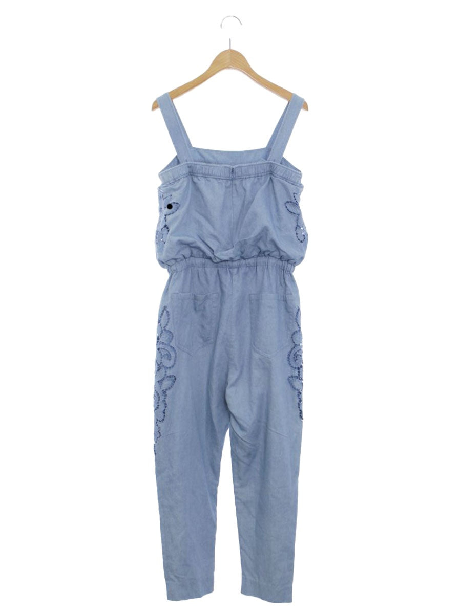 グレースコンチネンタル 15217082 サロペット 36 ブルー フラワーレース ITVTKMWYM6NQ