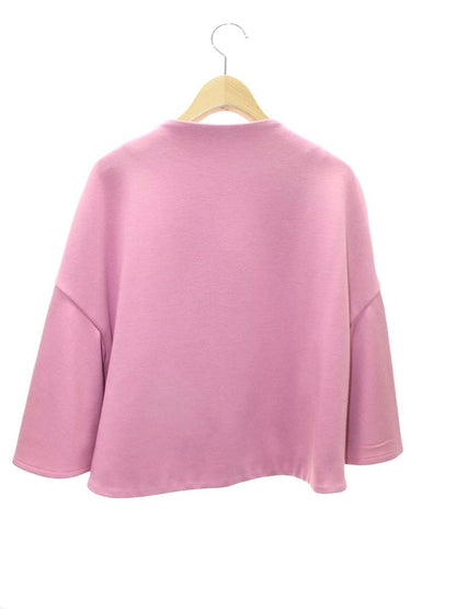 エムズグレイシー 314515 ノーカラージャケット 38 ピンク フリル フラワージップ ITP8W1QBPB40