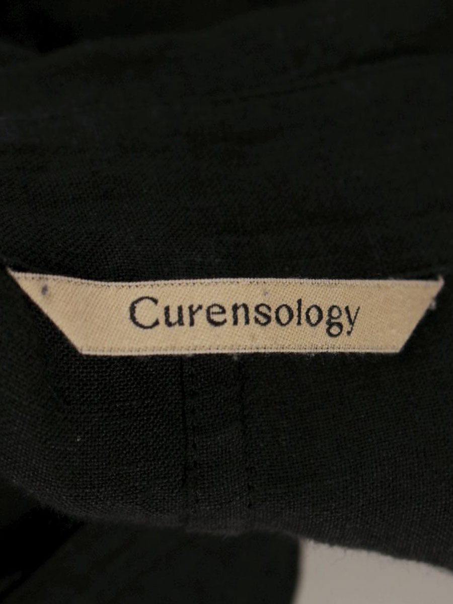 カレンソロジー CL406026ER チュニック F ブラック リネン 麻 ITBCXPTJDDHW