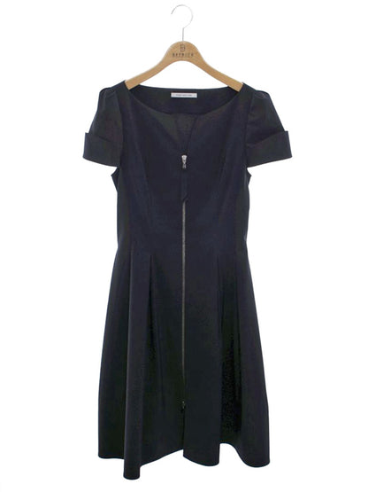 フォクシーニューヨーク 33380 ワンピース 40 ネイビー センタージップ ITI0195GL89K