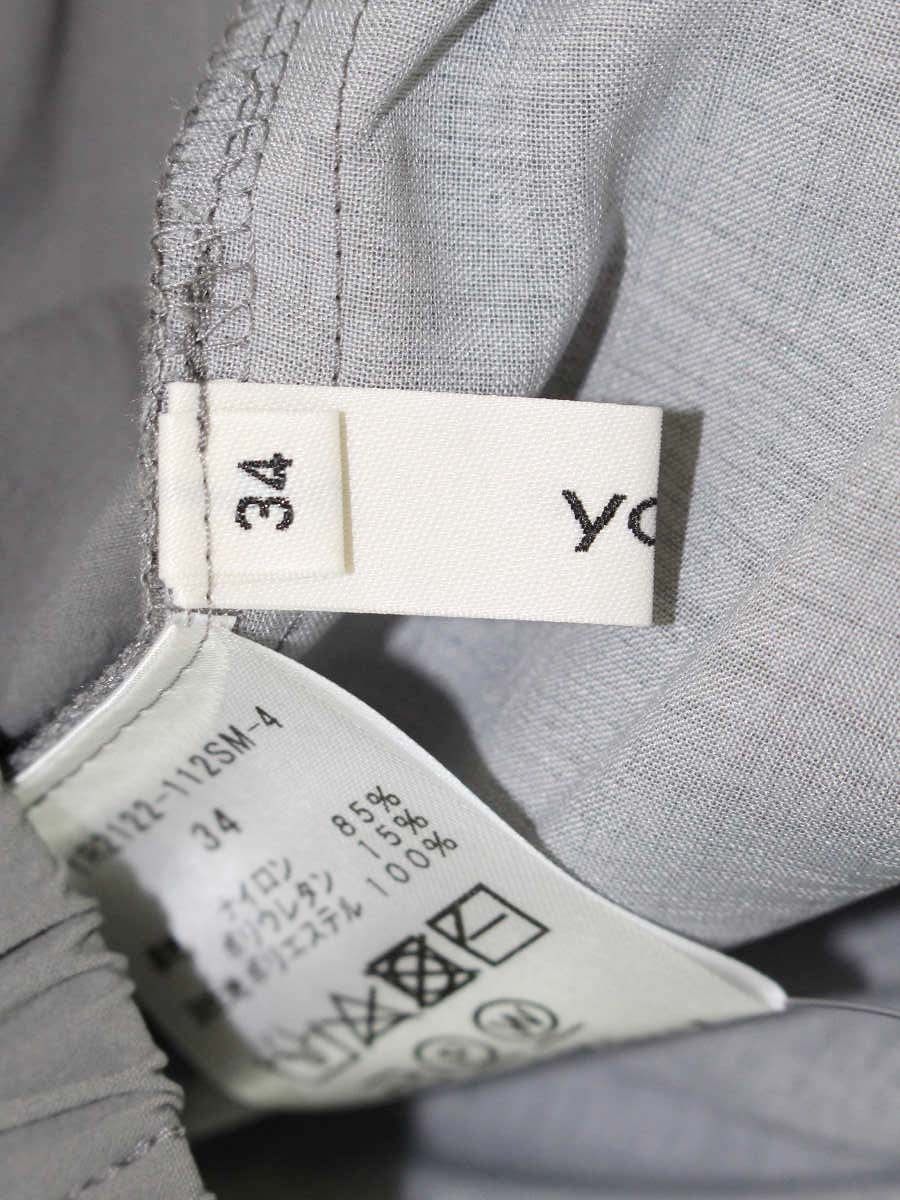 ヨリ YR2122-112SM-4 パンツ 34 グレー 撥水 ITVFF8BHBTEI