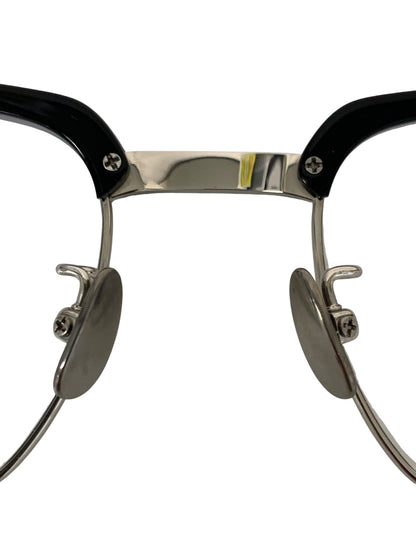 ユナイテッドアローズ 【別注】 KANEKO OPTICAL（金子眼鏡） Mont メガネ シルバー/ブラック コンビ フルリム サーモントブロー ITSEJJUPFWHE