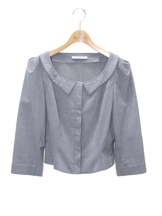 フォクシーニューヨーク Decallete Jacket 33174 40 グレー IT8X7CPS3A9S