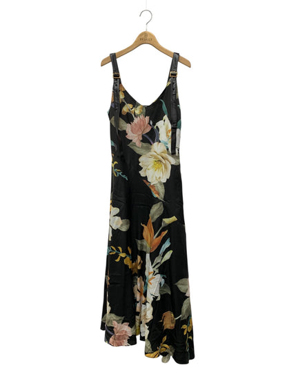 エイミーイストワール Sophia flower ストラップベルトワンピース 1119430018-0 M ブラック 2019AW ITICHPZ5B0HO