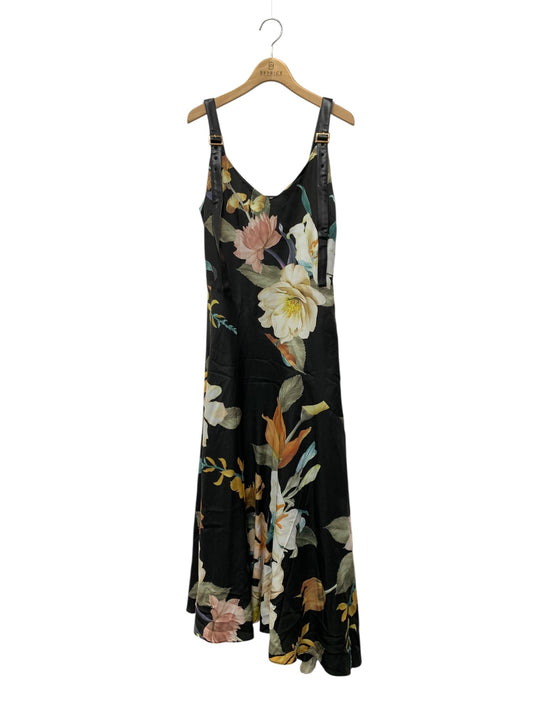 エイミーイストワール Sophia flower ストラップベルトワンピース 1119430018-0 M ブラック 2019AW ITICHPZ5B0HO