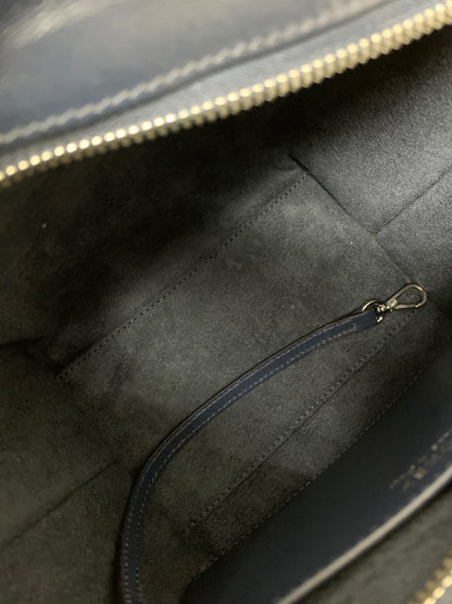 フォクシーブティック 39511 ハンドバッグ ネイビー レザー ダブルジップ ITQGNKXEZ9YU