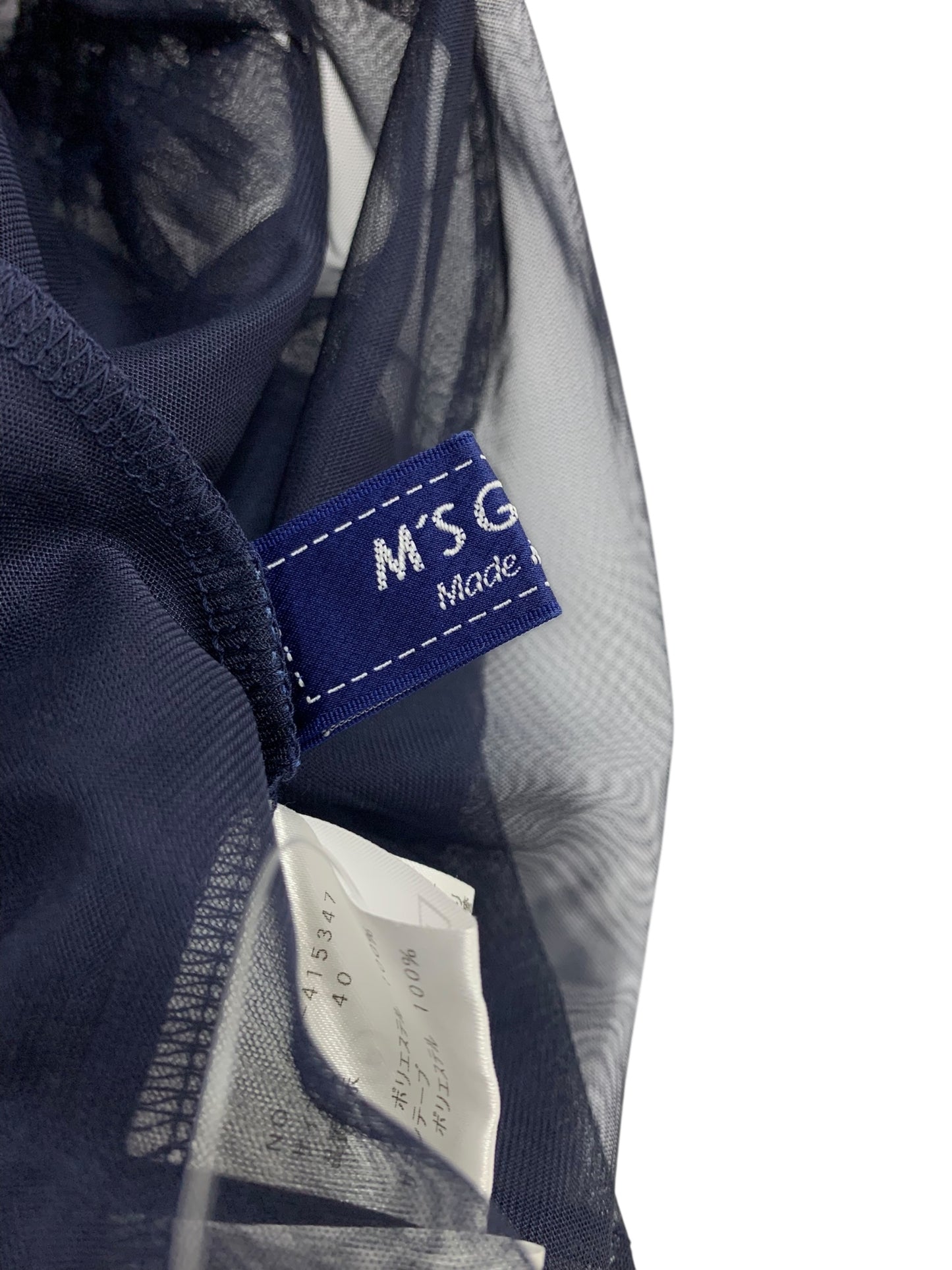 エムズグレイシー 415347 トップス 40 ネイビー IT96UGP6VNCG