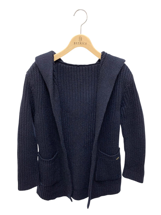 フォクシーブティック Knit Cardigan Charlize 43958 F ネイビー カシミア フード ITZRTSWJUXZE
