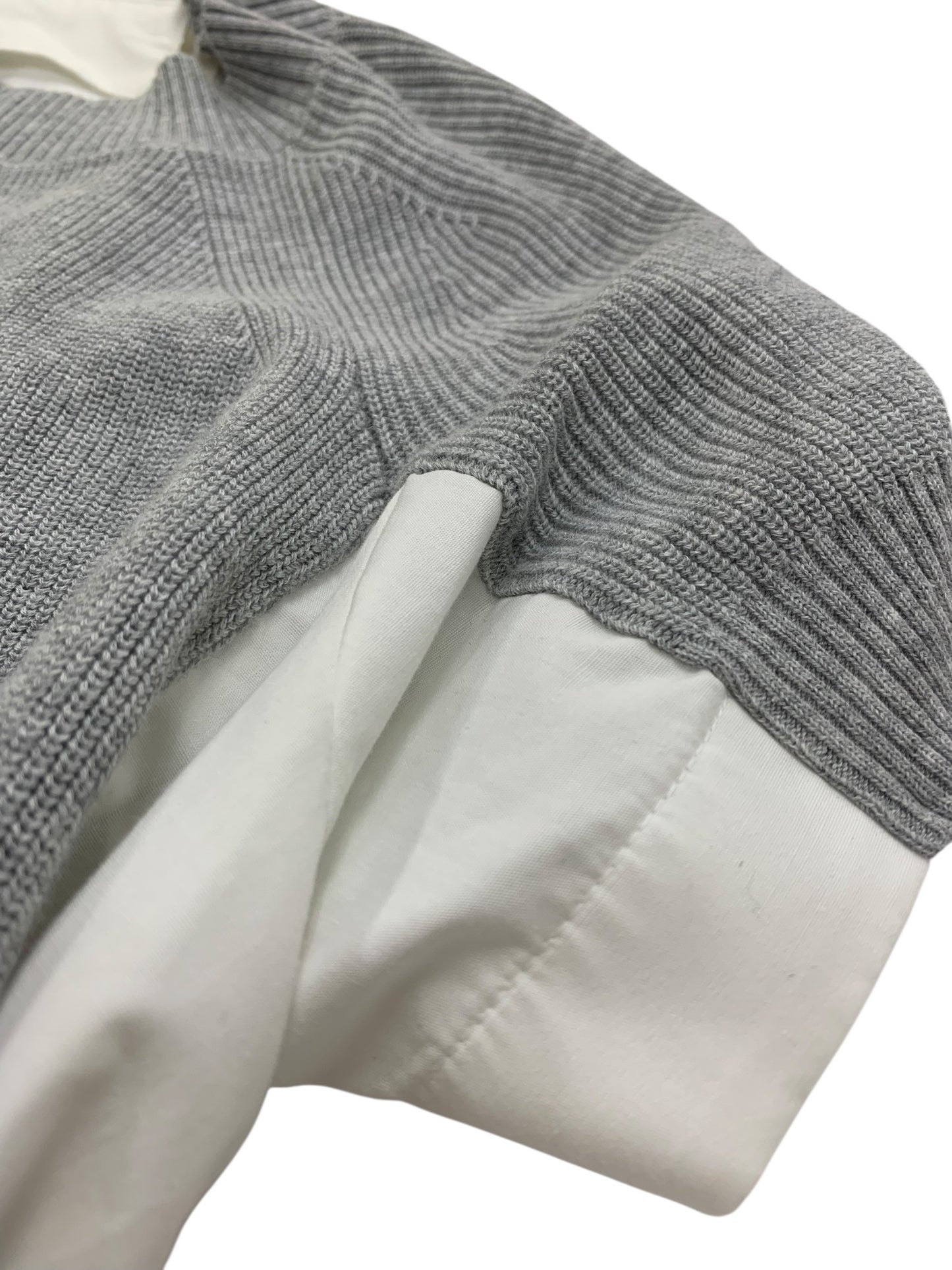 サカイ SCW-019 ワンピース 1 ホワイト フロントボタン ニット切り替え ITFBE1J1DTY0