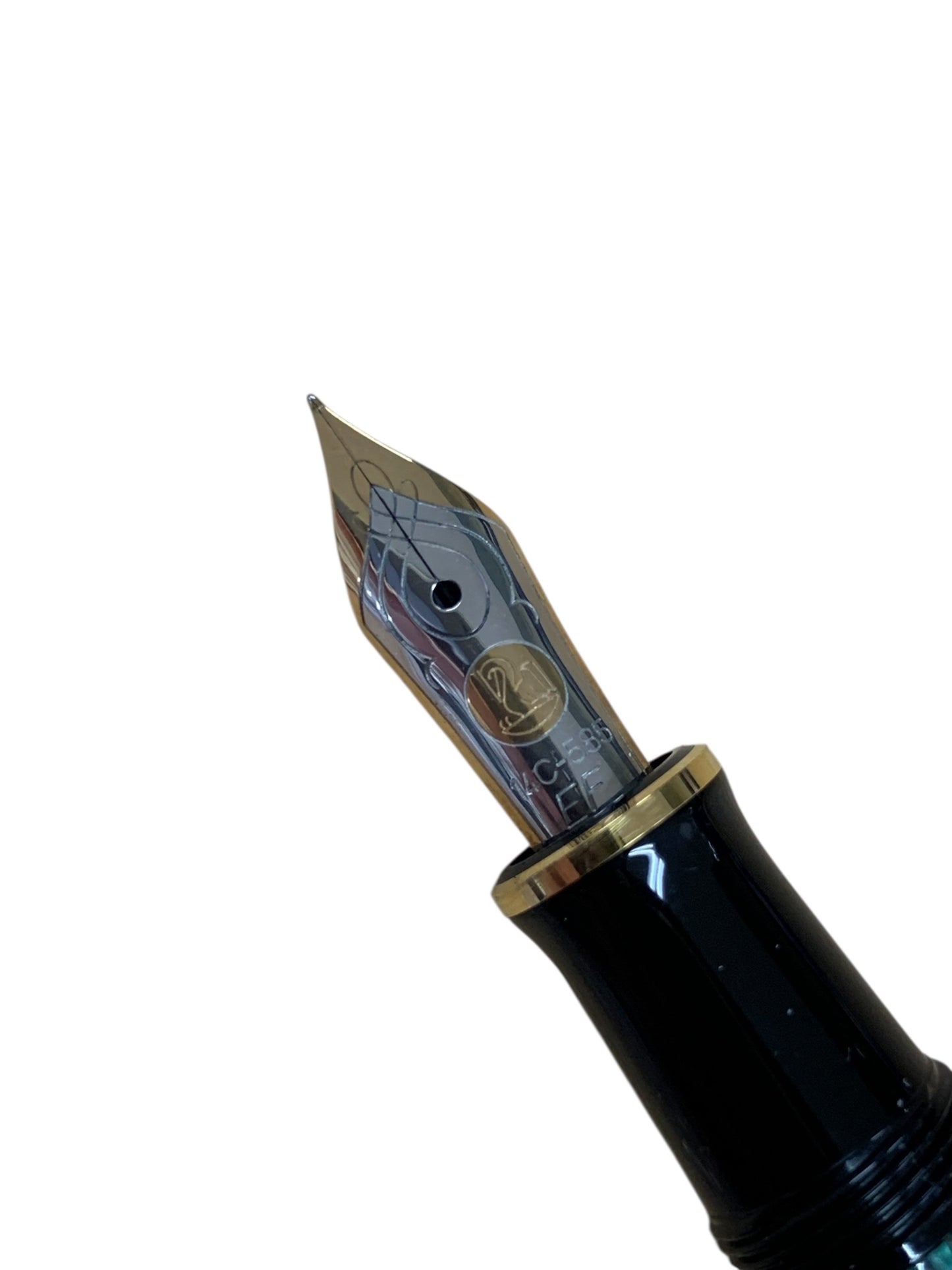 ペリカン 万年筆 スーベレーン M400 グリーン EF 14C 585 ITD1QWC8NTGE