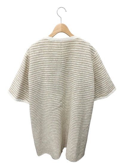 フォクシーブティック コート Mille Feuille 35302 40 ベージュ ツィード 合皮レザー ITDXVA9VYGAN