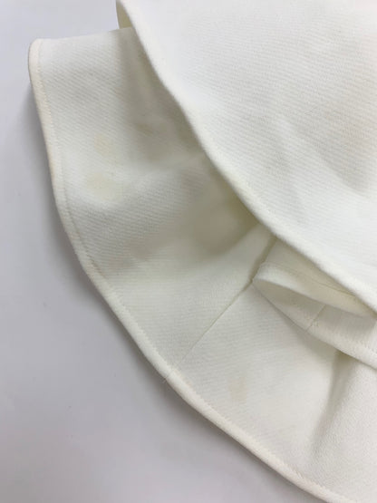 ヨーコチャン YCB-621-267 ブラウス 36 ホワイト ティアードスリーブ バックジップ パール ITZDCOB2FHKQ