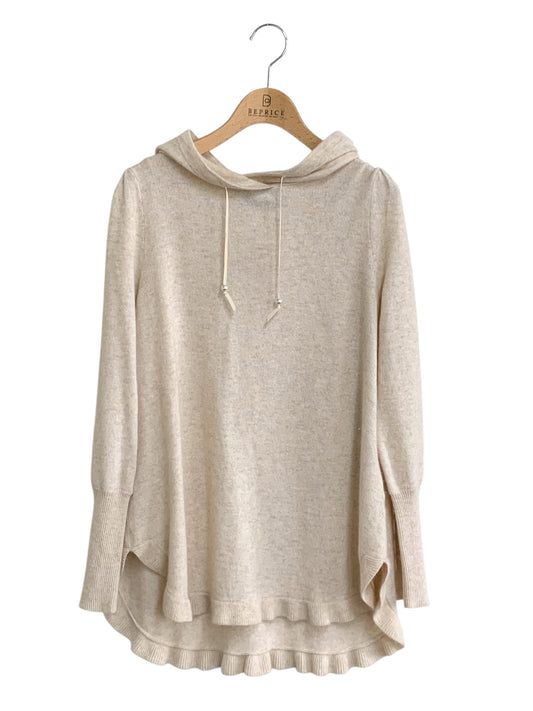 エムズグレイシー 018570 パーカー 38 ベージュ パールボタン ITEJYJYBSVU0