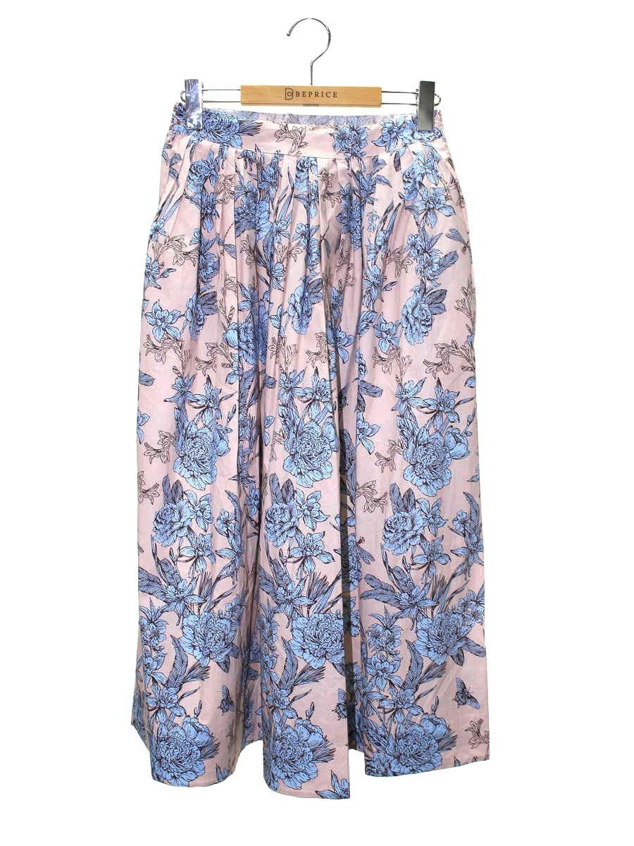 バグッタ ボタニカル柄スカート ALY12690 S ピンクベージュ/ブルー ITPJLW0BLXHU 【SALE】