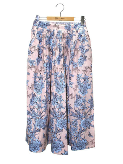 バグッタ ボタニカル柄スカート ALY12690 S ピンクベージュ/ブルー ITPJLW0BLXHU 【SALE】