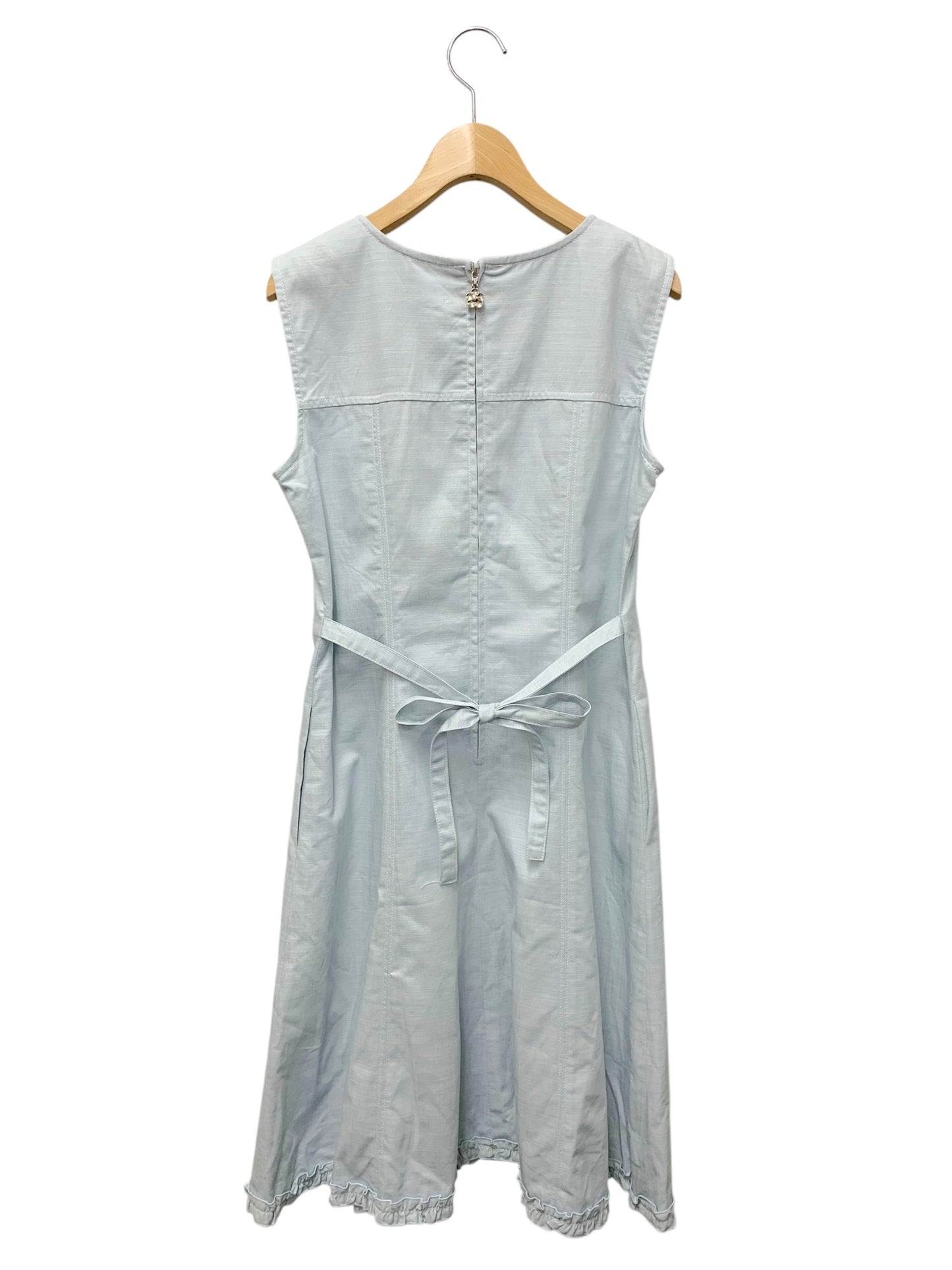 ギャラリービスコンティ 1268711 ワンピース 2 ブルー フラワージップ フリル IT5MXGFOFHU0