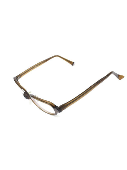 フォーナインズ E-16 メガネ ブラウン クリア フルリム スクエア ITF9CO5A48T4