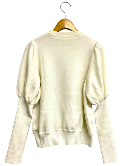 ヨリ YR2235-136AW ニット 36 ホワイト パフスリーブ ITH4O3EHZVW6
