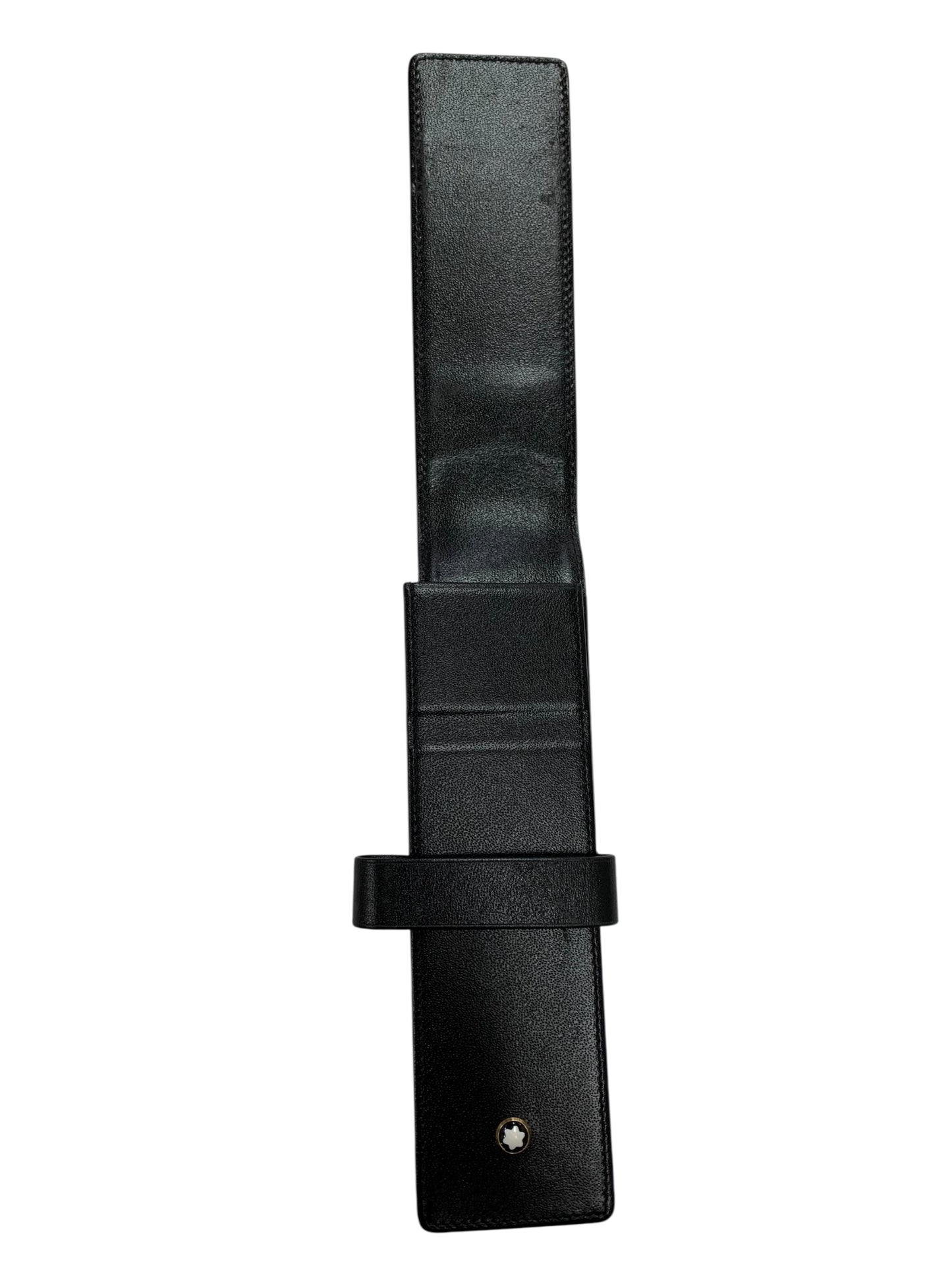 モンブラン マイスターシュテュック 14311 ペンケース ブラック 2本挿し ITQ7JE6HQWYO